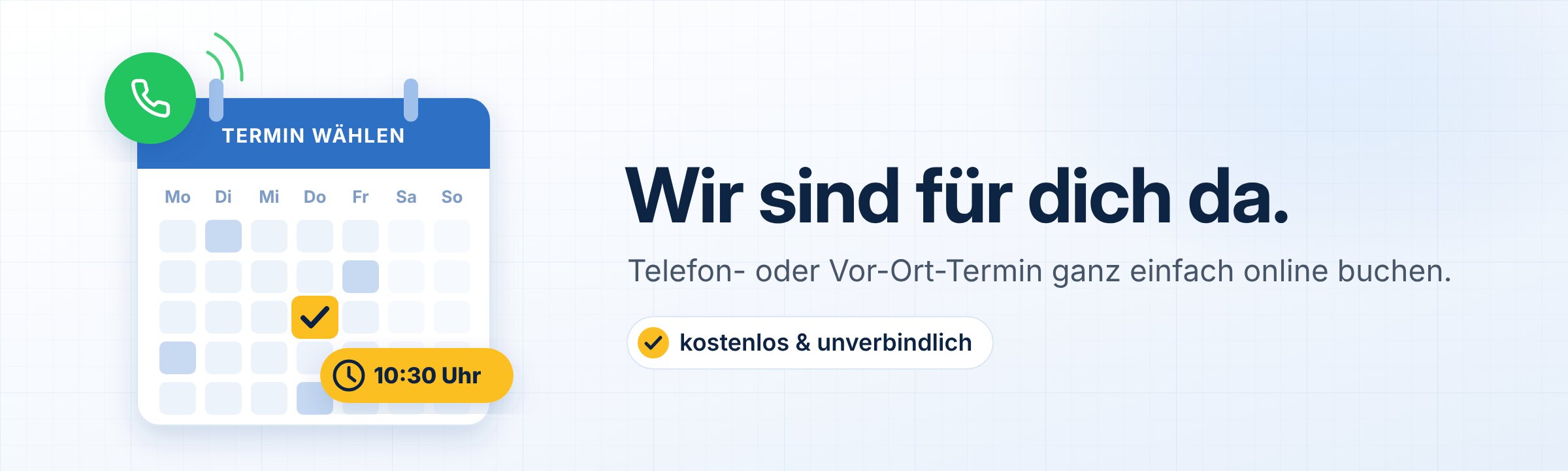 Telefon- oder Beratungstermin online buchen